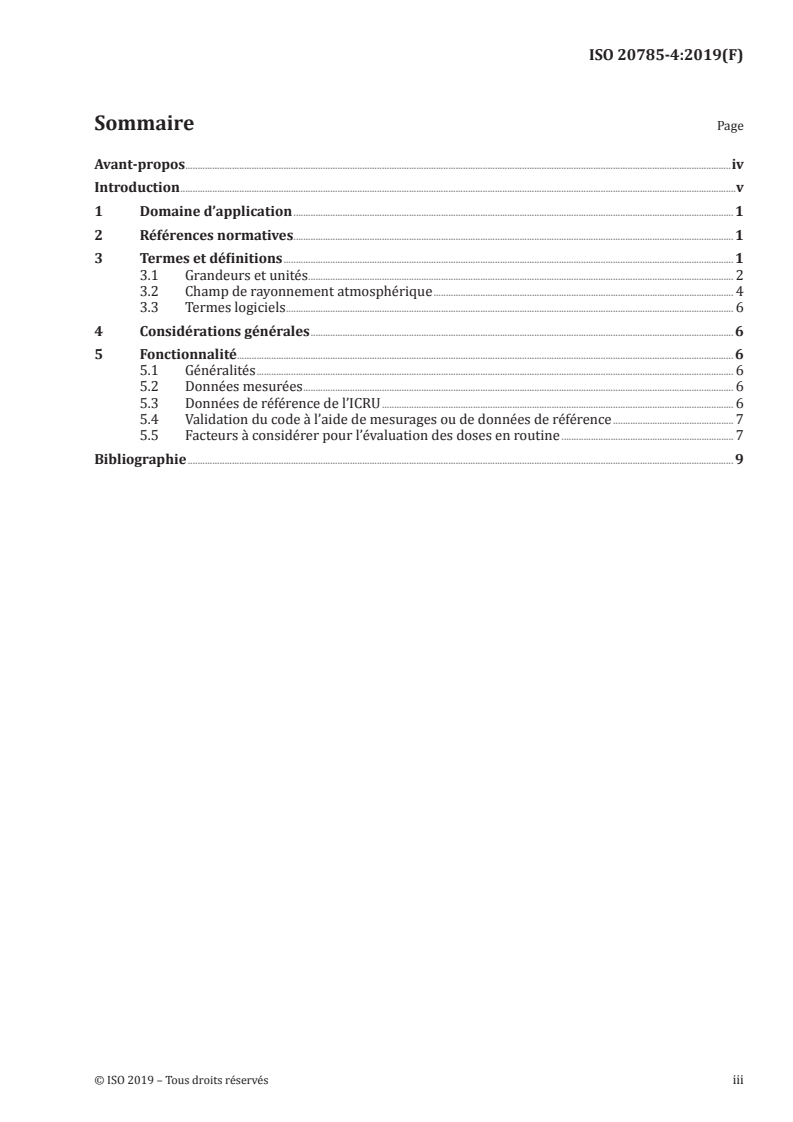 ISO 20785-4:2019 - Dosimétrie pour l'exposition au rayonnement cosmique à bord d'un avion civil — Partie 4: Validation des codes
Released:7/26/2019