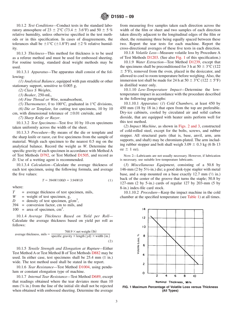 ASTM D1593-09 - Standard Specification for Nonrigid Vinyl Chloride Plastic Film and Sheeting