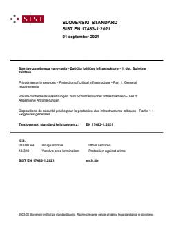 EN 17483-1:2021 - Page 1 preview