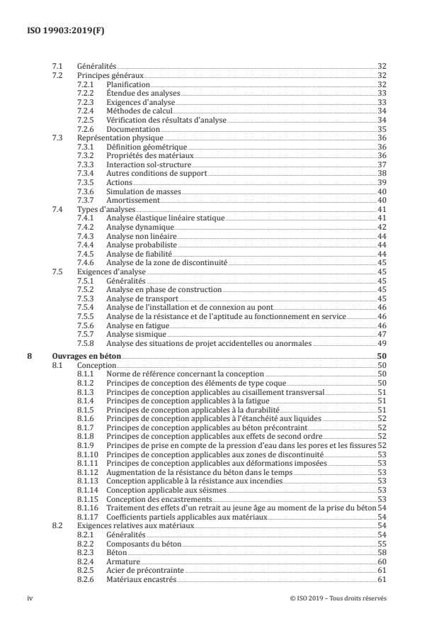 ISO 19903:2019 ISO 19903:2019 - Industries du pétrole et du gaz naturel -- Structures en mer en béton - Page 4 preview