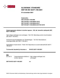 SIST EN IEC 62271-100:2021 SIST EN IEC 62271-100:2021 - BARVE - Page 1 preview