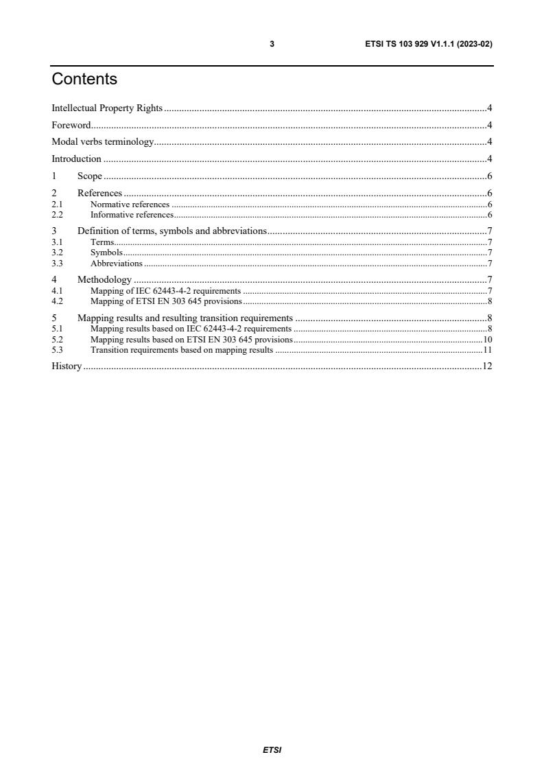 ETSI TS 103 929 V1.1.1 (2023-02) - Cyber Security (CYBER); Mapping of specific requirements of standardization request for RED articles 3(3)(d), 3(3)(e) and 3(3)(f) to IEC 62443-4-2 requirements and to ETSI EN 303 645 provisions