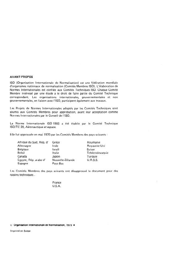 ISO 1966:1973 ISO 1966:1973 - Raccordements sertis pour câbles électriques utilisés a bord des aéronefs - Page 2 preview