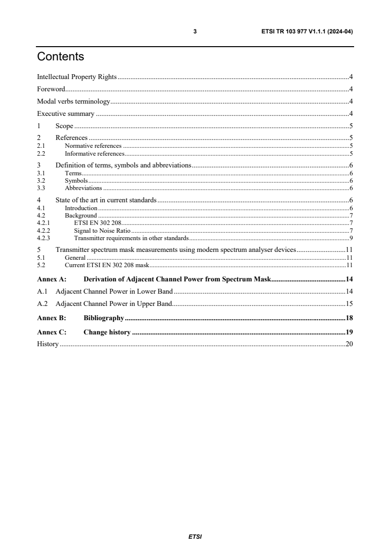 ETSI TR 103 977 V1.1.1 (2024-04) - RFID Measurement methods for transmit spectrum using modern spectrum analysers