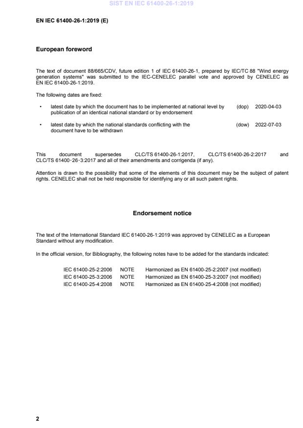 SIST EN IEC 61400-26-1:2019 SIST EN IEC 61400-26-1:2019 - BARVE - Page 4 preview