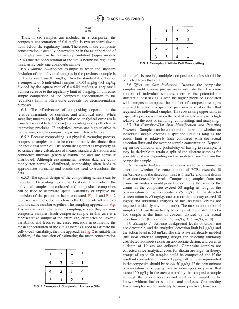 ASTM D6051-96(2001) - Standard Guide for Composite Sampling and Field Subsampling for Environmental Waste Management Activities