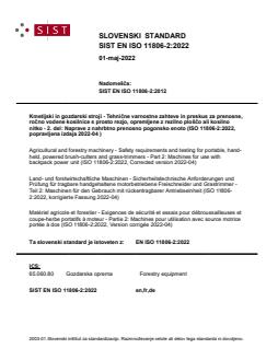 EN ISO 11806-2:2022 - Page 1 preview