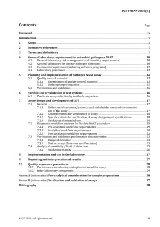 ISO 17822:2020:Version 12-dec-2020 - In vitro diagnostic test systems -- Nucleic acid amplification-based examination procedures for detection and identification of microbial pathogens - Laboratory quality practice guide