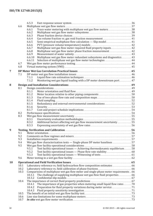 ISO/TR 12748:2015 ISO/TR 12748:2015 - Natural Gas -- Wet gas flow measurement in natural gas operations - Page 4 preview