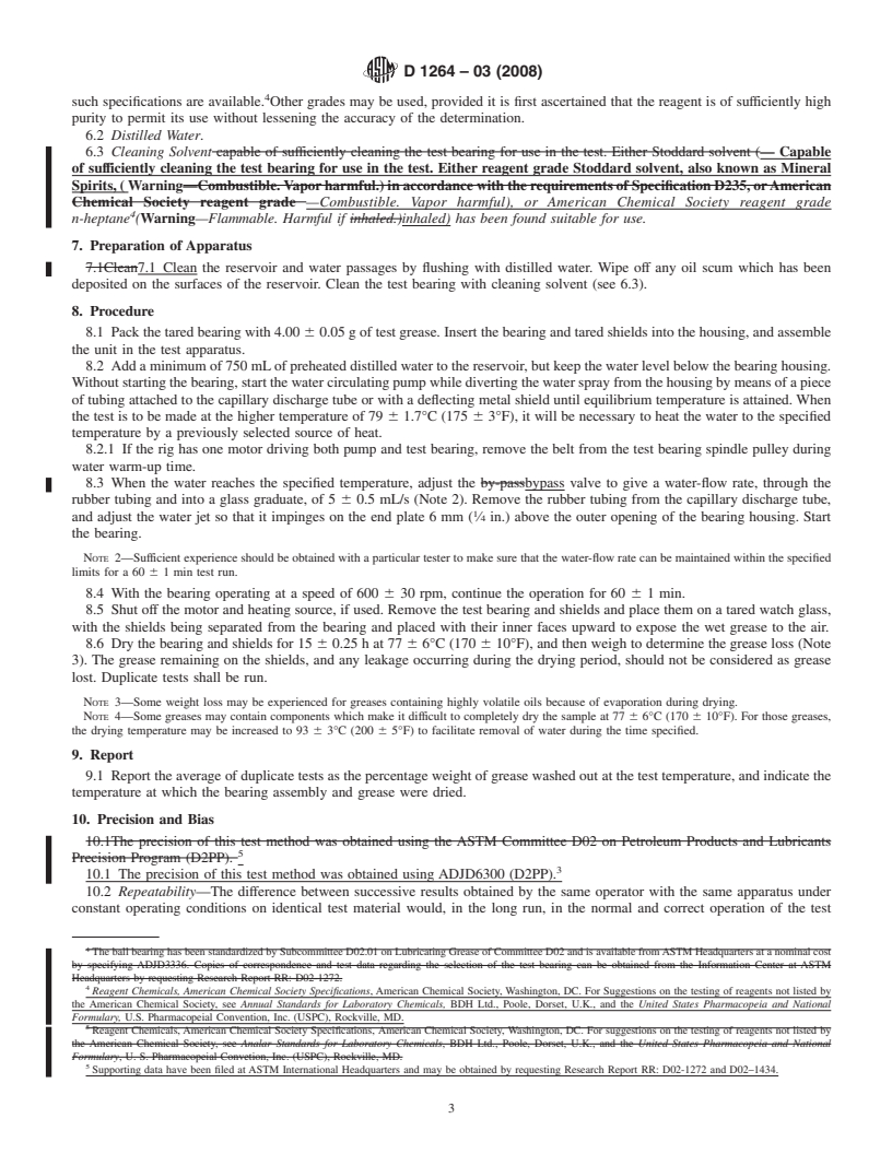 REDLINE ASTM D1264-03(2008) - Standard Test Method for Determining the Water Washout Characteristics of Lubricating Greases