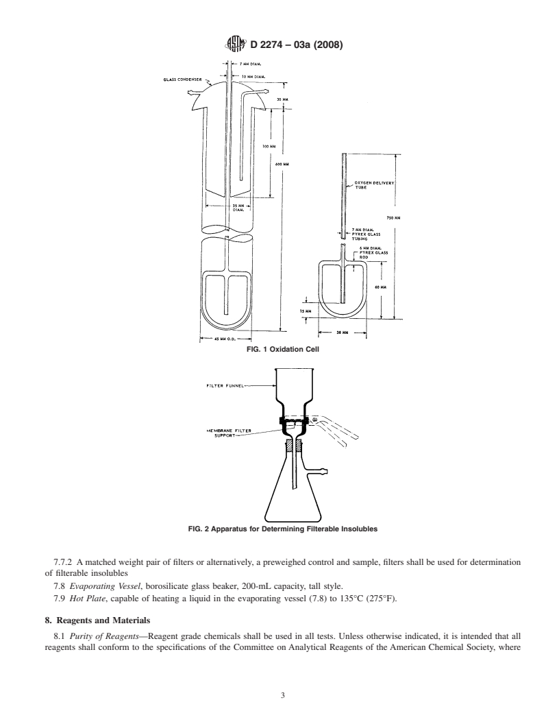 REDLINE ASTM D2274-03a(2008) - Standard Test Method for Oxidation Stability of Distillate Fuel Oil (Accelerated Method)