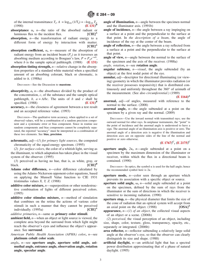 ASTM E284-09 - Standard Terminology of Appearance