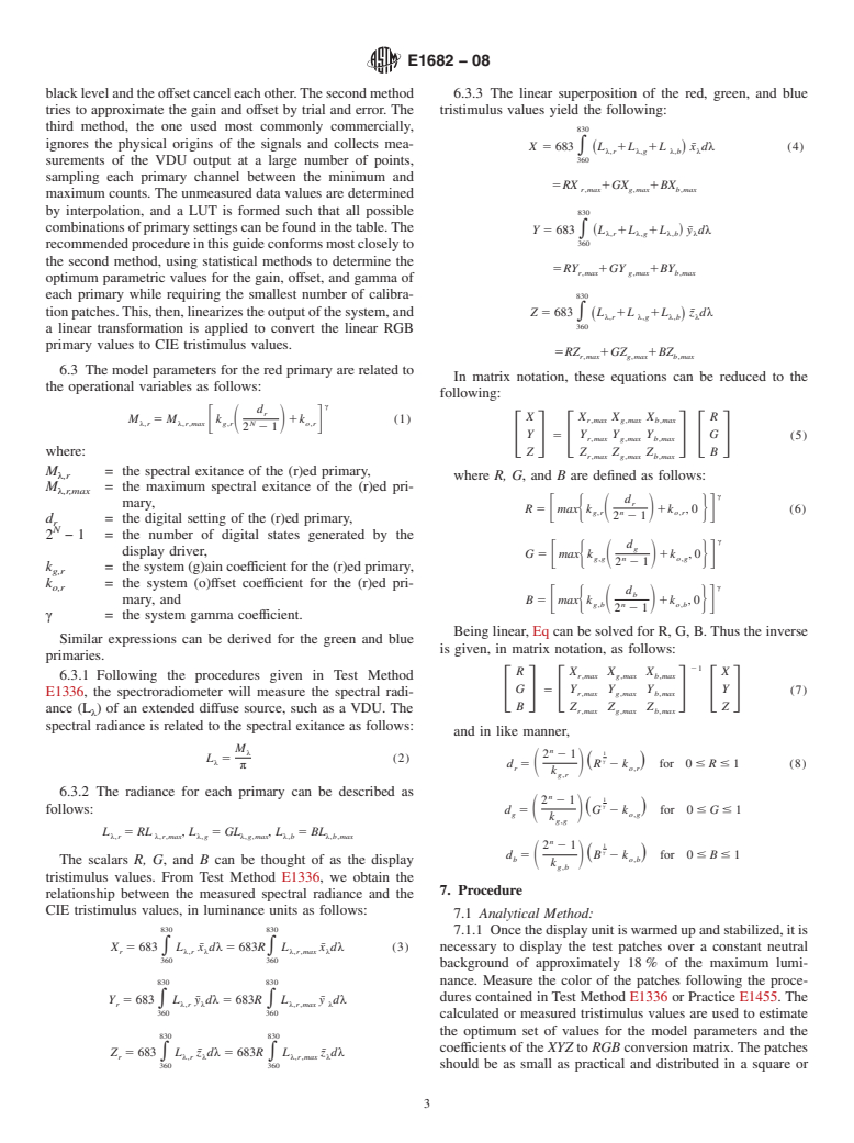 ASTM E1682-08 - Standard Guide for Modeling the Colorimetric Properties of a CRT-Type Visual Display Unit