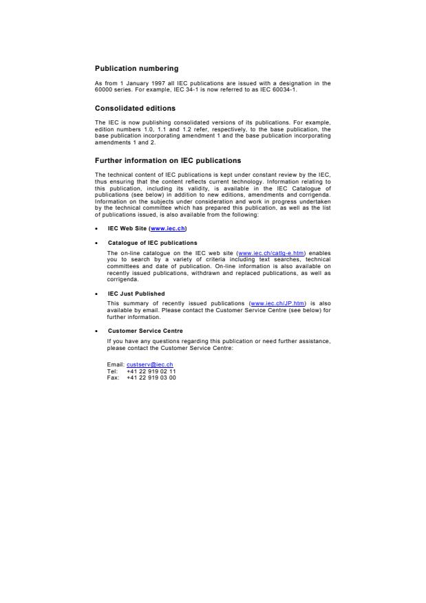 IEC TR 61000-5-6:2002 IEC TR 61000-5-6:2002 - Electromagnetic compatibility (EMC) - Part 5-6: Installation and mitigation guidelines - Mitigation of external EM influences - Page 2 preview