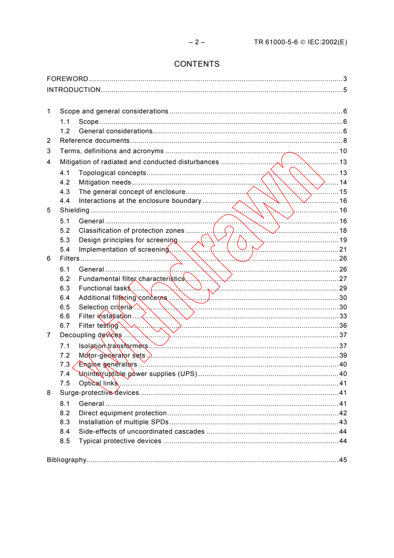 IEC TR 61000-5-6:2002 IEC TR 61000-5-6:2002 - Electromagnetic compatibility (EMC) - Part 5-6: Installation and mitigation guidelines - Mitigation of external EM influences
Released:6/5/2002
Isbn:2831864127 - Page 4 preview