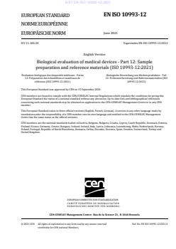 EN ISO 10993-12:2021 - Page 3 preview