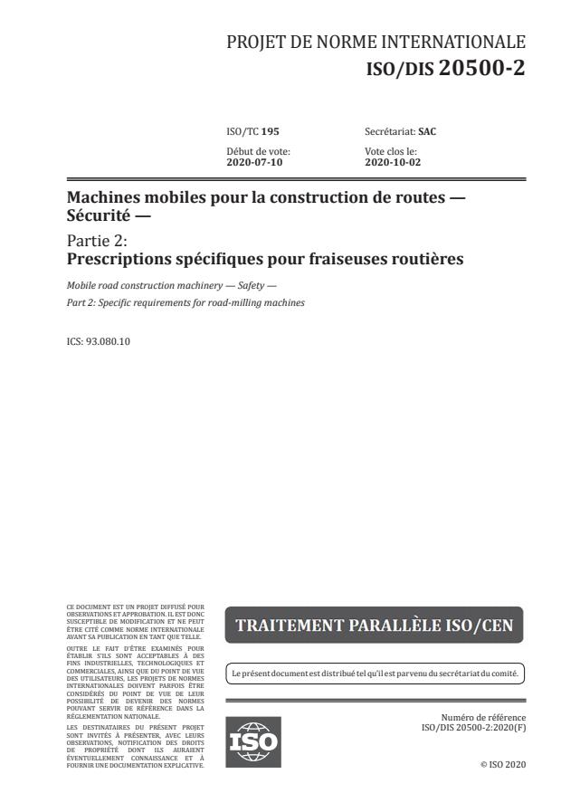 ISO/DIS 20500-2