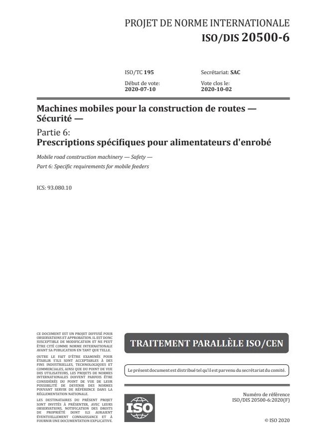 ISO/DIS 20500-6