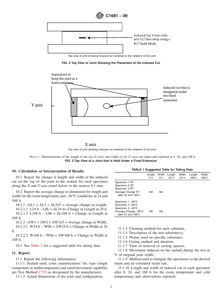 ASTM C1681-09 - Standard Test Method for Evaluating the Tear Resistance of a Sealant Under Constant Strain