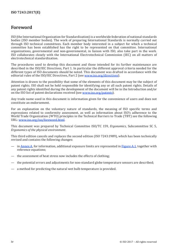 ISO 7243:2017 ISO 7243:2017 - Ergonomics of the thermal environment -- Assessment of heat stress using the WBGT (wet bulb globe temperature) index - Page 4 preview