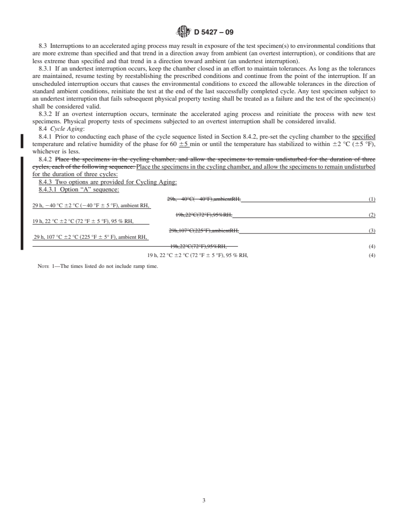 REDLINE ASTM D5427-09 - Standard Practice for Accelerated Aging of Inflatable Restraint Fabrics