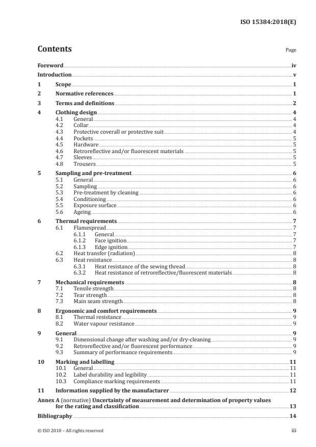 ISO 15384:2018 - Protective clothing for firefighters -- Laboratory test methods and performance requirements for wildland firefighting clothing