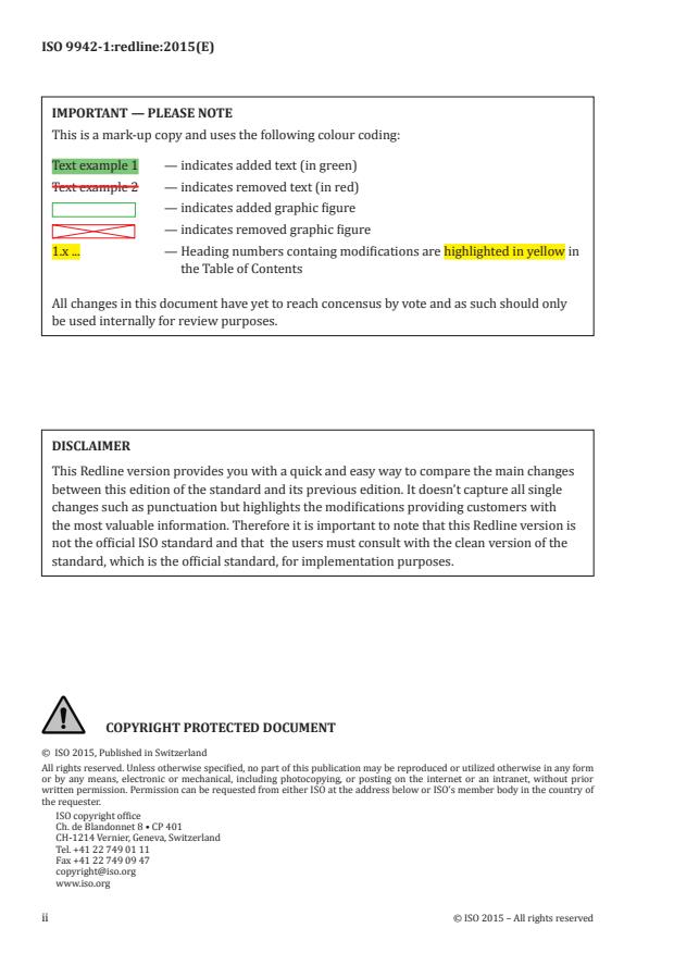ISO 9942-1:2015 REDLINE ISO 9942-1:2015 - Cranes -- Information labels - Page 2 preview