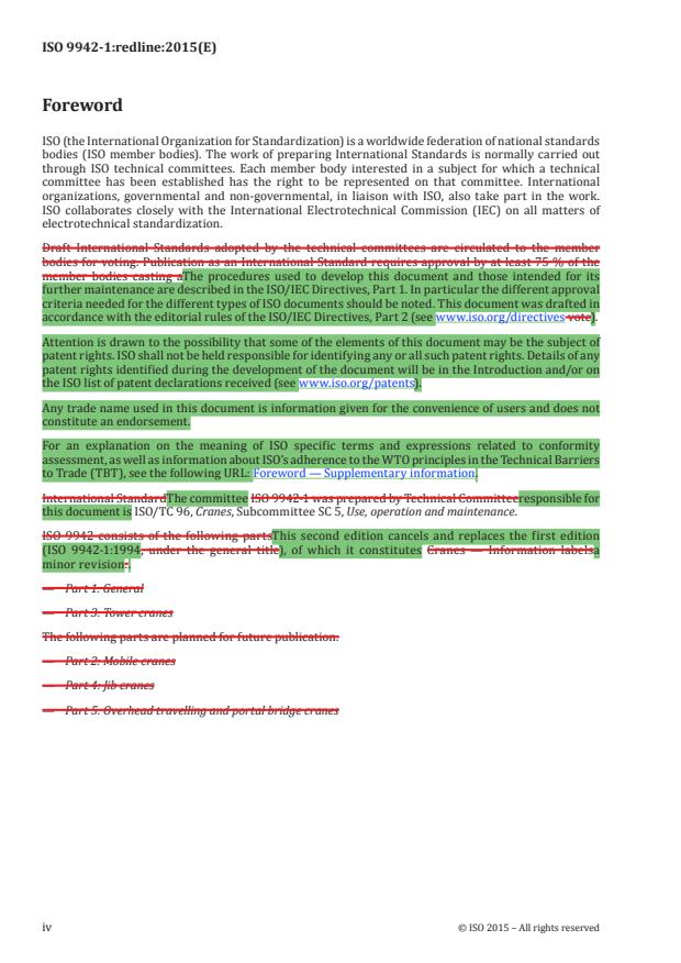 ISO 9942-1:2015 REDLINE ISO 9942-1:2015 - Cranes -- Information labels - Page 4 preview