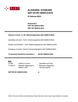 SIST EN IEC 80000-6:2023 SIST EN IEC 80000-6:2023 - Page 1 preview