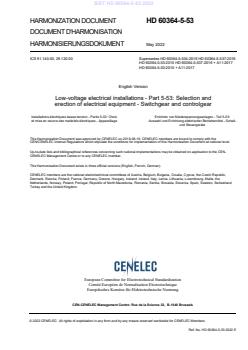 HD 60364-5-53:2022 - BARVE - Page 3 preview