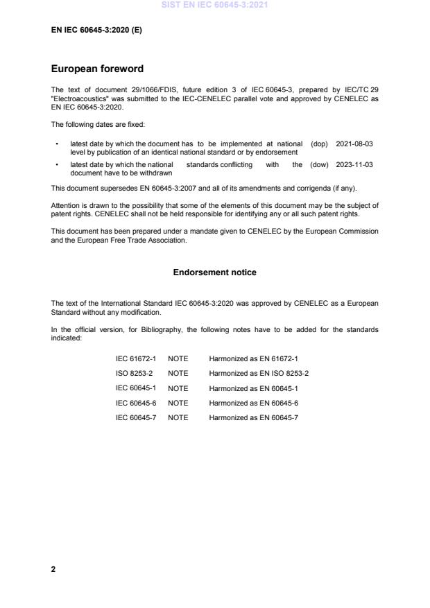 EN IEC 60645-3:2020 EN IEC 60645-3:2021 - BARVE - Page 4 preview