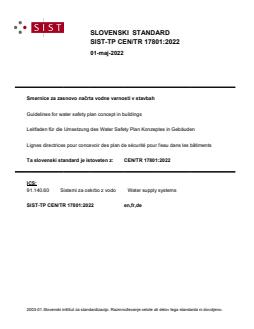 CEN/TR 17801:2022 TP CEN/TR 17801:2022 - Page 1 preview