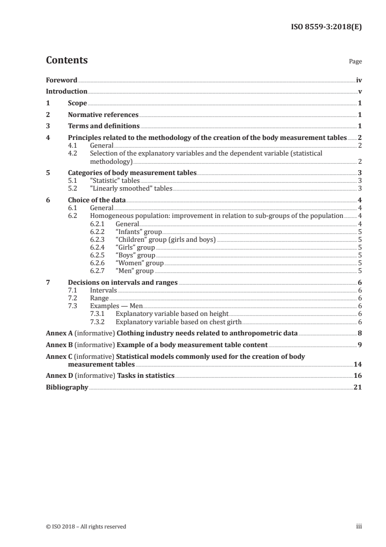 ISO 8559-3:2018 - Size designation of clothes — Part 3: Methodology for the creation of body measurement tables and intervals
Released:11/14/2018