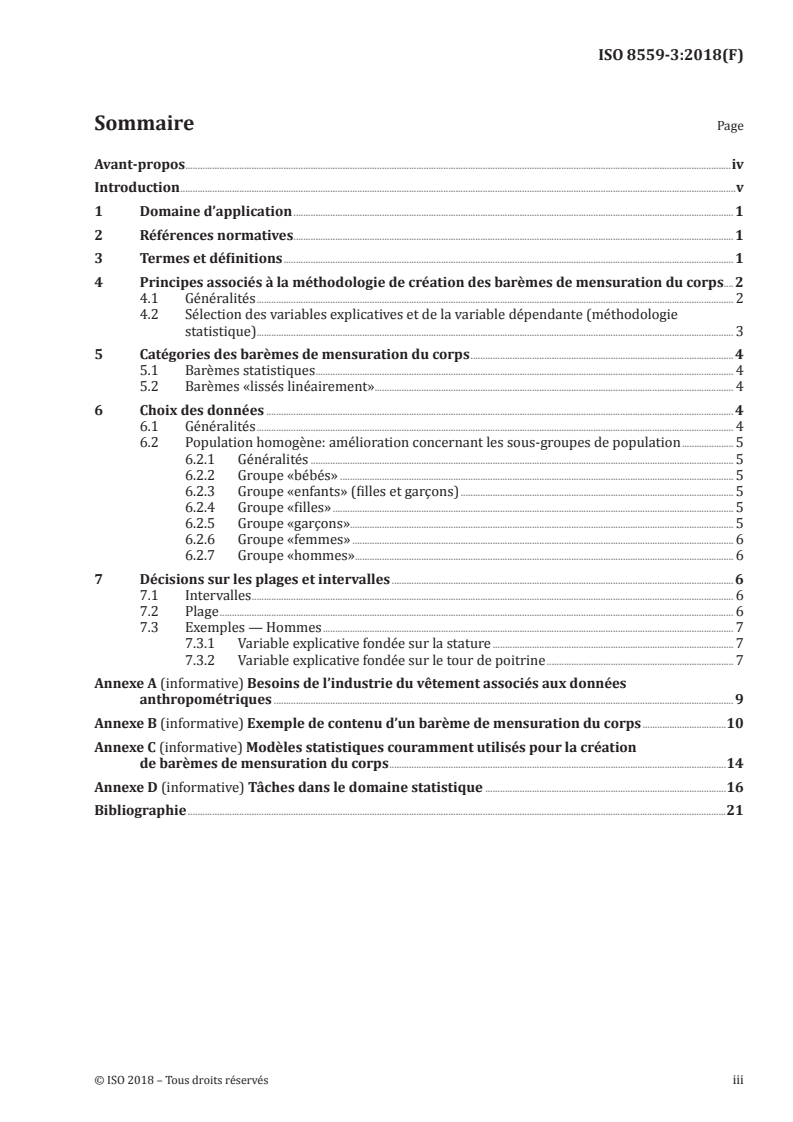 ISO 8559-3:2018 - Désignation des tailles des vêtements — Partie 3: Méthodologie de création de barèmes de mensuration du corps et des intervalles
Released:11/14/2018