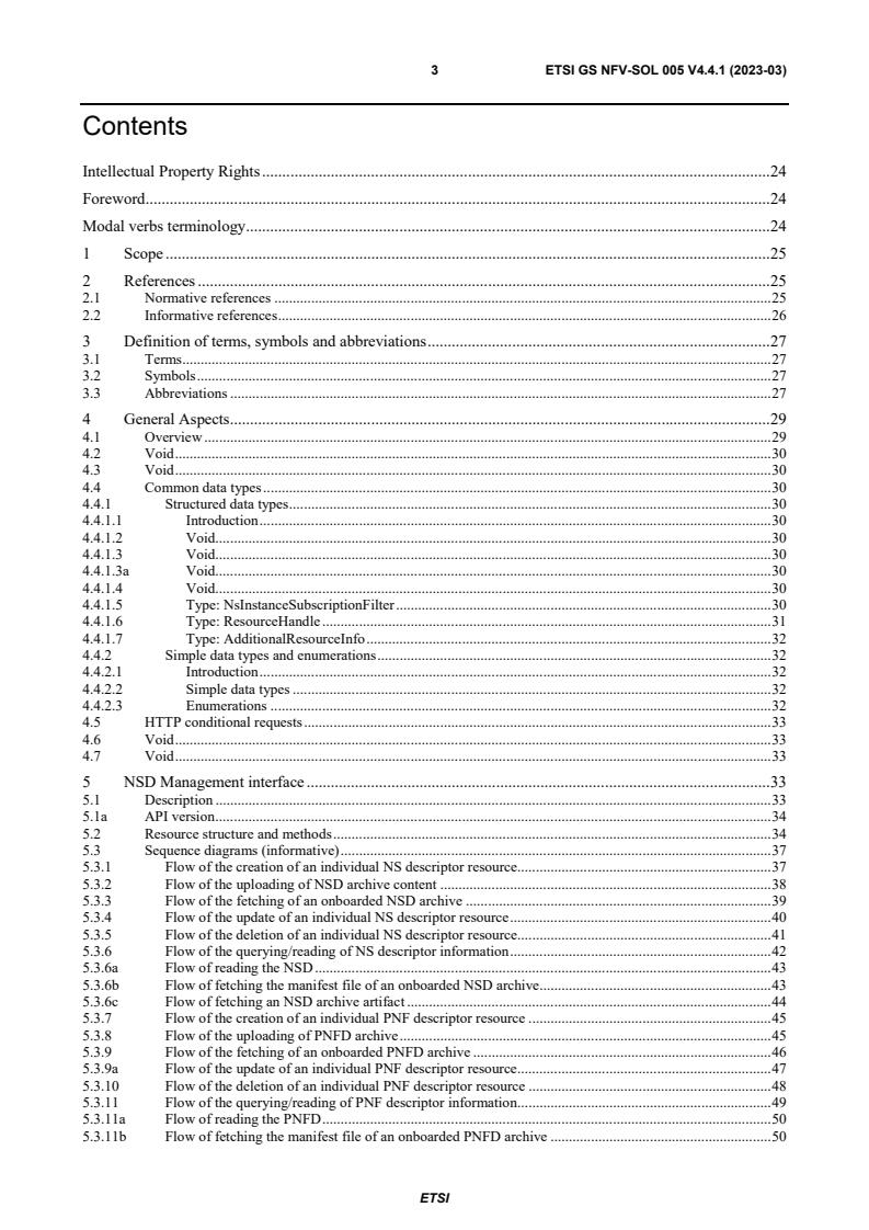 ETSI GS NFV-SOL 005 V4.4.1 (2023-03) ETSI GS NFV-SOL 005 V4.4.1 (2023-03) - Network Functions Virtualisation (NFV) Release 4; Protocols and Data Models; RESTful protocols specification for the Os-Ma-nfvo Reference Point