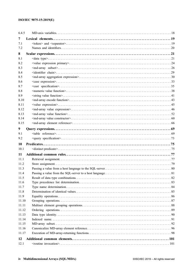 ISO/IEC 9075-15:2019 ISO/IEC 9075-15:2019 - Information technology database languages -- SQL - Page 4 preview