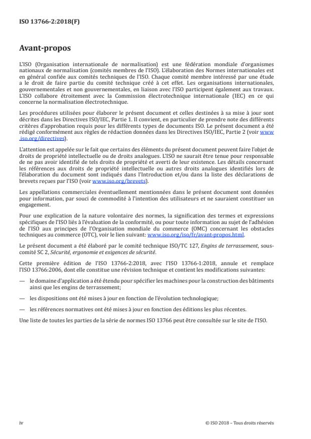 ISO 13766-2:2018 ISO 13766-2:2018 - Engins de terrassement et machines pour la construction des bâtiments -- Compatibilité électromagnétique (CEM) des machines équipées de réseaux électriques de distribution interne - Page 4 preview