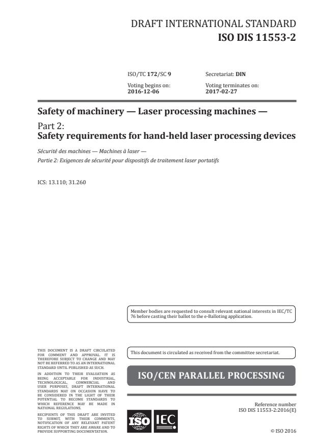 ISO/DIS 11553-2