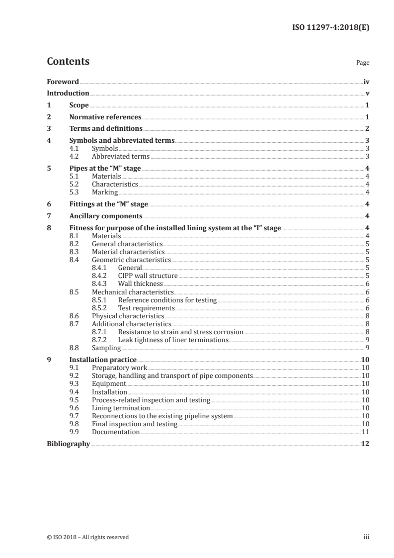 ISO 11297-4:2018 - Plastics piping systems for renovation of underground drainage and sewerage networks under pressure — Part 4: Lining with cured-in-place pipes
Released:1/11/2018