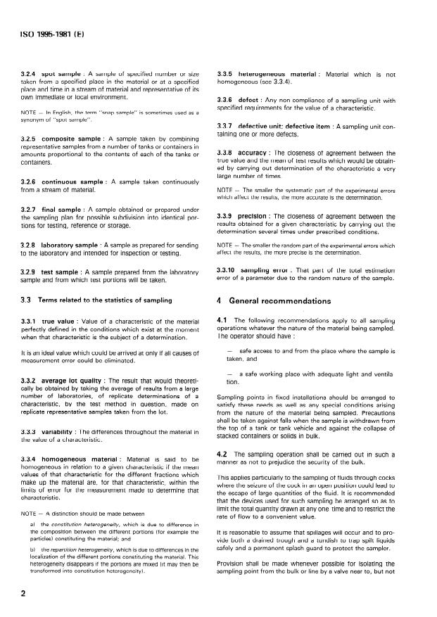 ISO 1995:1981 ISO 1995:1981 - Aromatic hydrocarbons -- Sampling - Page 4 preview