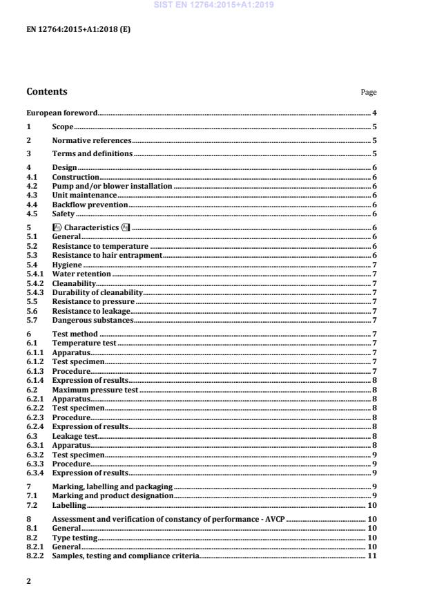 SIST EN 12764:2015+A1:2019 SIST EN 12764:2015+A1:2019 - Page 4 preview