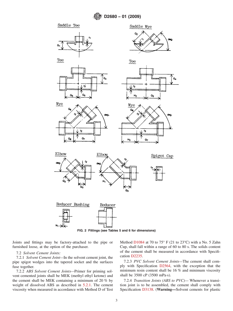 ASTM D2680-01(2009) - Standard Specification for Acrylonitrile-Butadiene-Styrene (ABS) and Poly(Vinyl Chloride) (PVC) Composite Sewer Piping