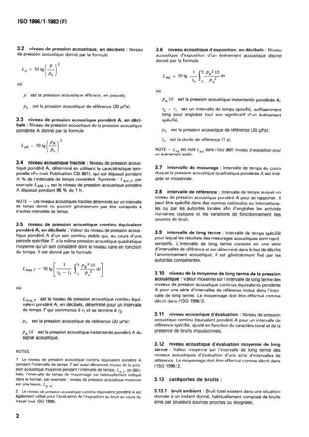 ISO 1996-1:1982 ISO 1996-1:1982 - Acoustique -- Caractérisation et mesurage du bruit de l'environnement - Page 4 preview