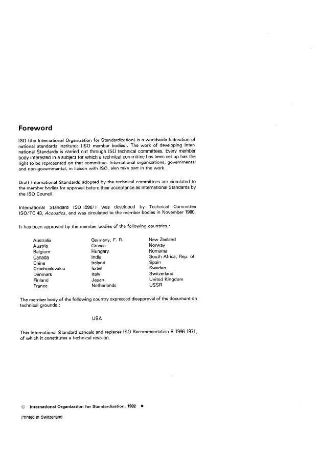 ISO 1996-1:1982 ISO 1996-1:1982 - Acoustics -- Description and measurement of environmental noise - Page 2 preview