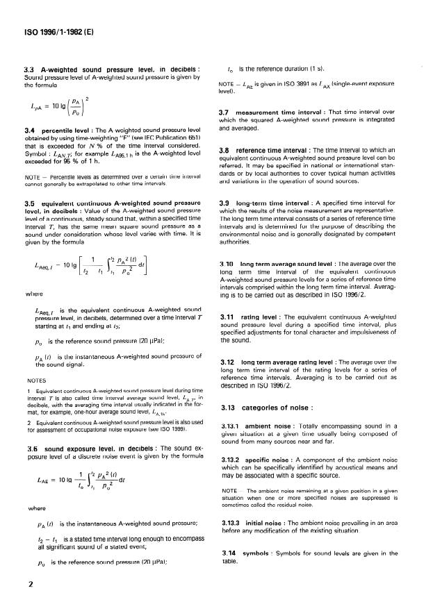 ISO 1996-1:1982 ISO 1996-1:1982 - Acoustics -- Description and measurement of environmental noise - Page 4 preview