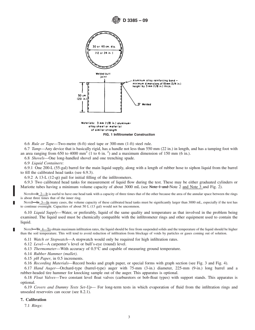 Double Ring Infiltrometer PDF | PDF