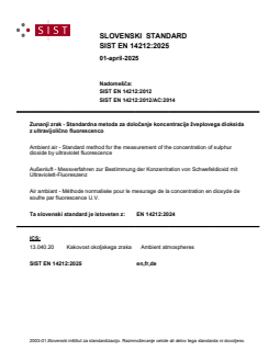 EN 14212:2024 EN 14212:2025 - Page 1 preview