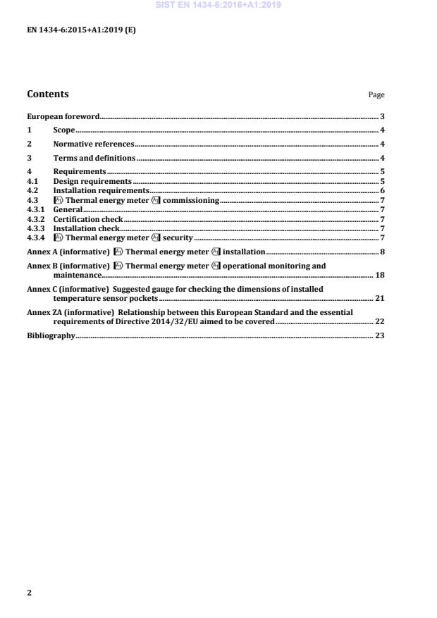 EN 1434-6:2015+A1:2019 EN 1434-6:2016+A1:2019 - Page 4 preview