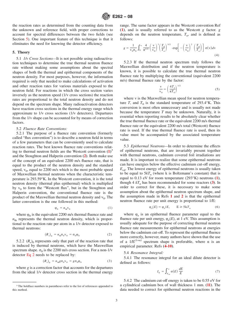 ASTM E262-08 - Standard Test Method for Determining Thermal Neutron Reaction Rates and Thermal Neutron Fluence Rates by Radioactivation Techniques