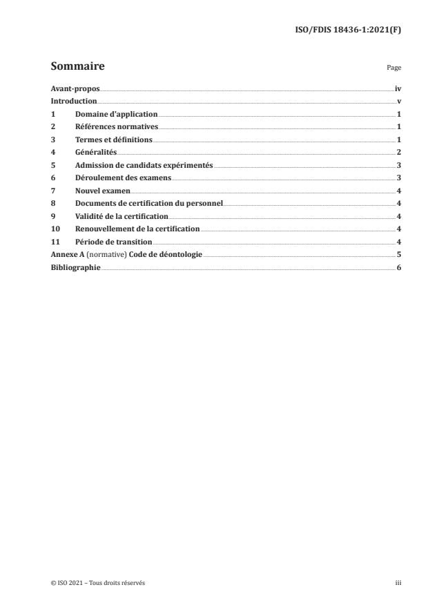 ISO/FDIS 18436-1:Version 12-jun-2021 - Surveillance et diagnostic d'état des machines -- Exigences relatives a la qualification et a l'évaluation du personnel